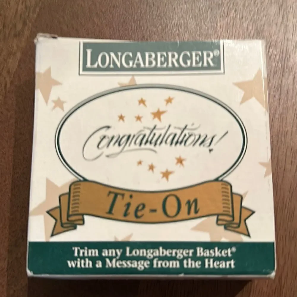 Longaberger Congratulations Tie On!